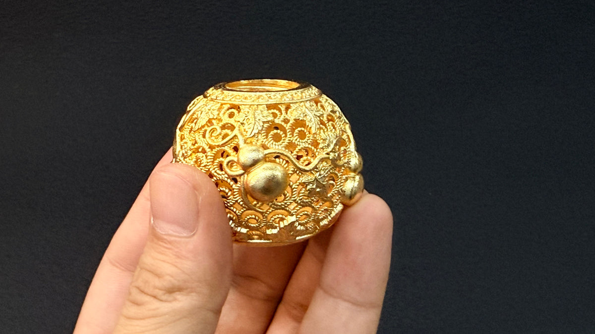 SoCopper Lucky Gourd — Openwork Brass Art Keepsake